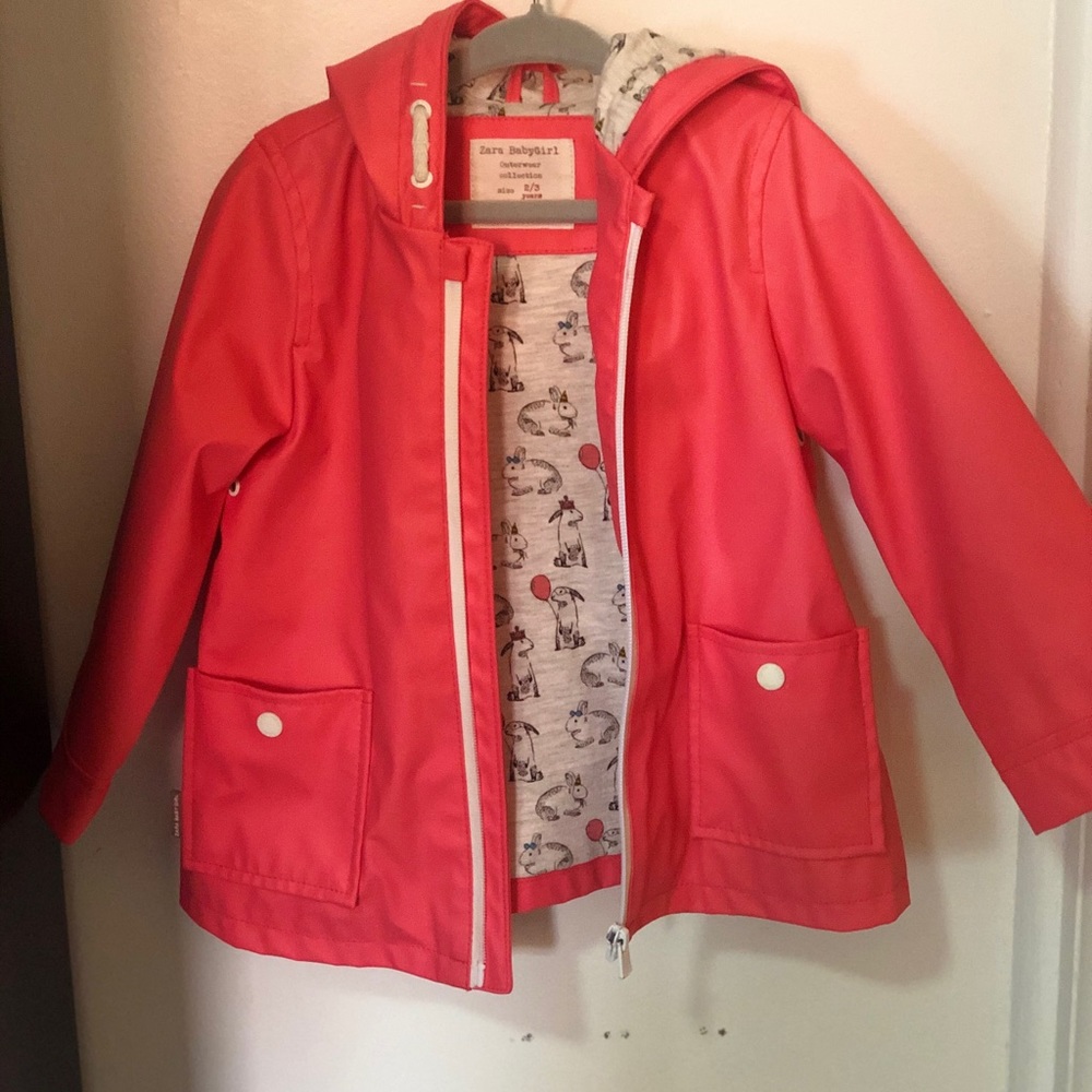 Zara baby girl raincoat size 2/3